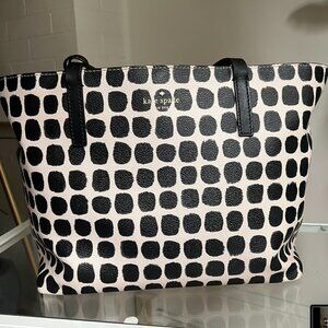 Kate Spade Black and White Tote Bag